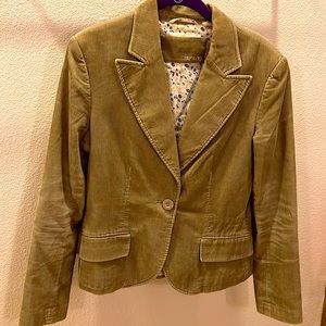Zara corduroy blazer jacket